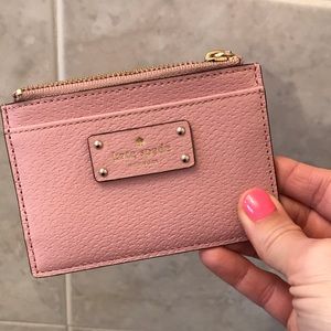 Kate Spade authentic pebbled leather card holder